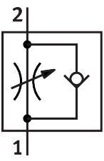 Drossel-Rückschlagventil GRLA-1/2-QB-1/2-U - Festo 564847