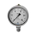 Riegler 102338.Glycerine pressure gauge, CrNi steel, G 1/2, 0 - 1 bar, Ø 100