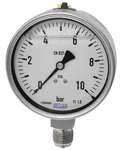 Riegler 102320.Glycerine pressure gauge, CrNi steel, G 1/4, 0 - 10 bar, Ø 63