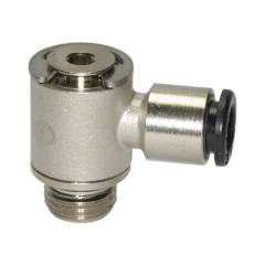 Riegler 108643.Push-in L-fitting »click-clock«, rotating, G 1/4 o. hose ext. Ø10