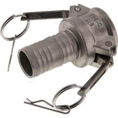 Kamlock-Kupplung (C) 32 (1-1/4")mm Schlauch, Edelstahl (1.4408)