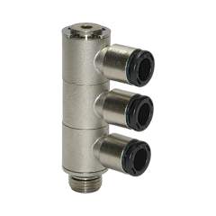 Riegler 108807.L-multi-distributor 3-fold »click-clock«, rotating, G 1/8 o.