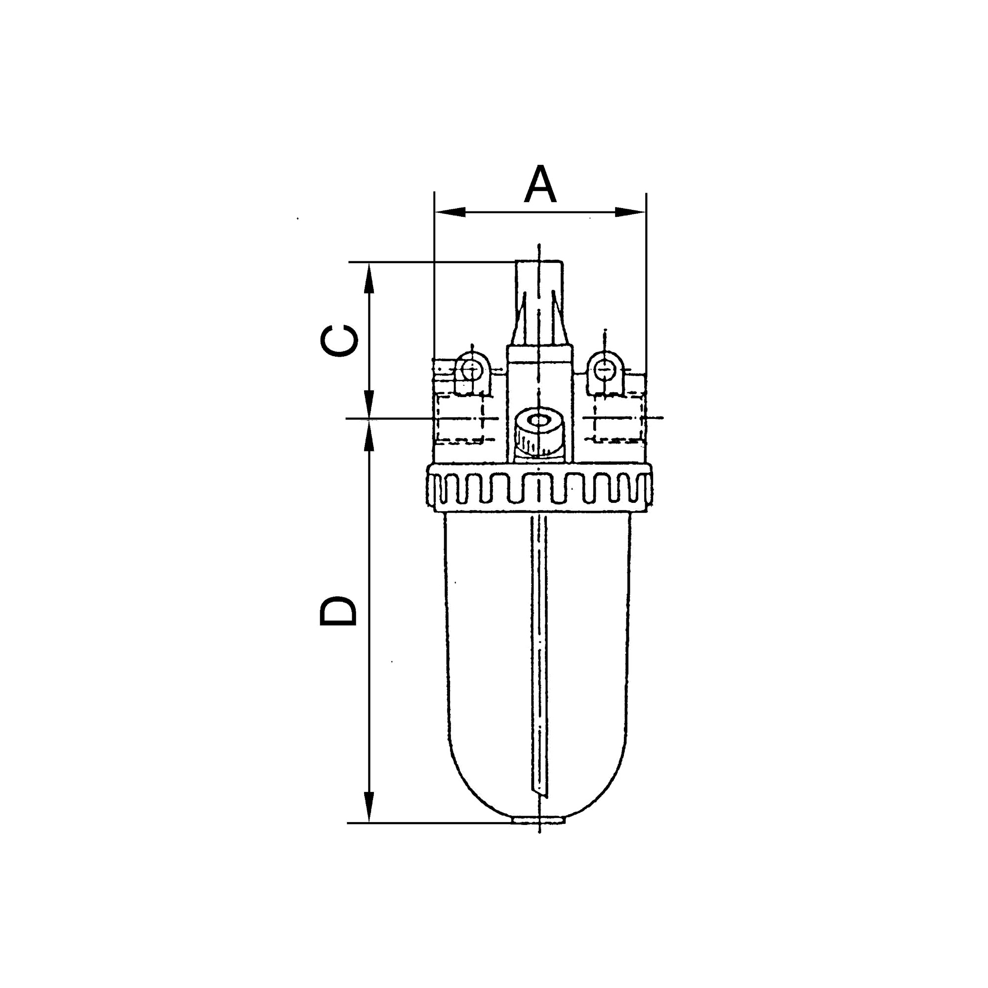 Nebelöler »Standard«, mit Polycarbonatbehälter, BG 3, G 3/4 - Riegler 101018