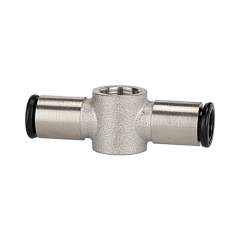 Riegler 108843.T-ring piece, for hollow screw M5, for hose exterior Ø 4 mm