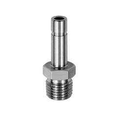 Riegler 135316. Gewinde-Stecknippel, R 1/4 a. , Stecknippel 12 mm, ES 1.4404