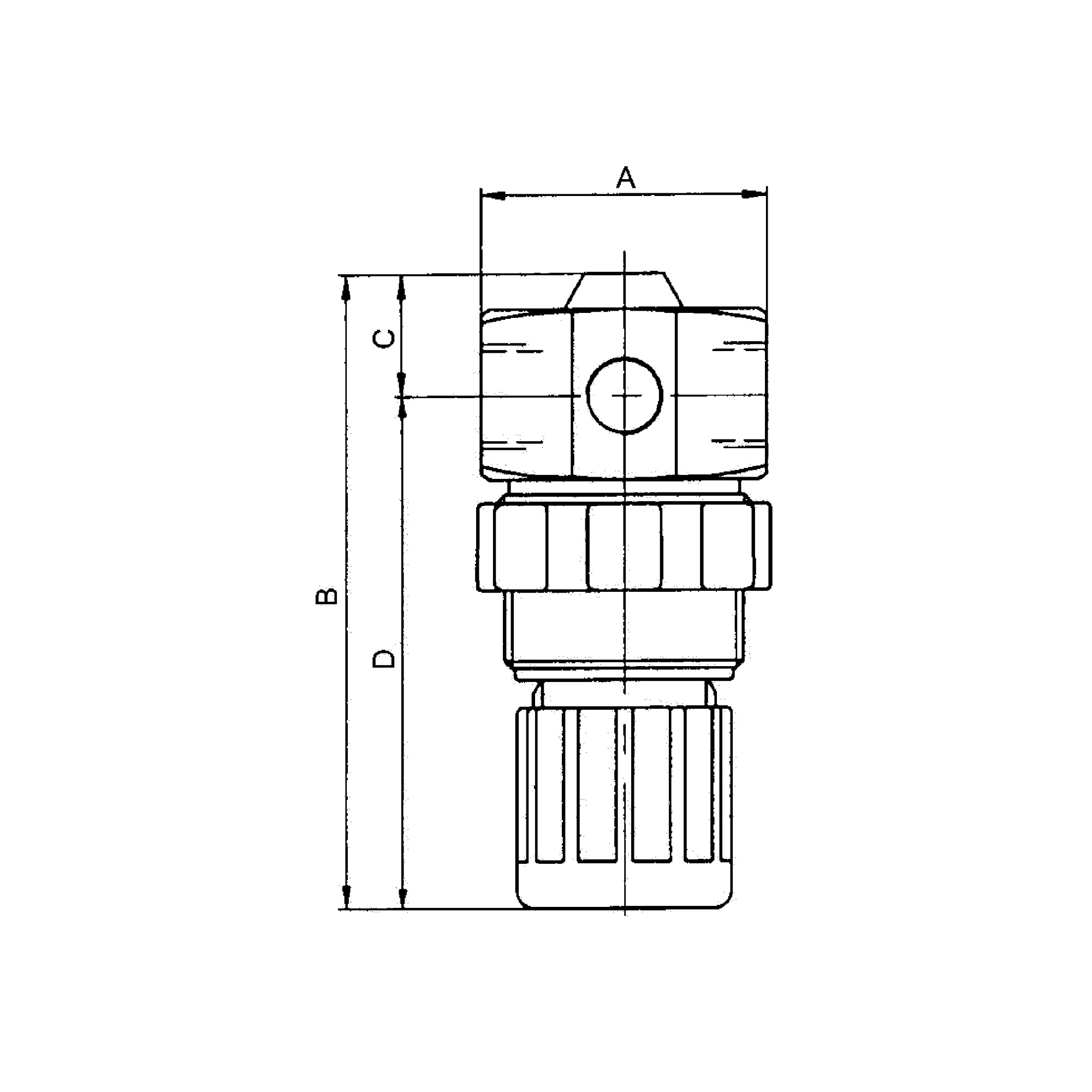 Edelstahl-Druckregler 1.4571, flüssige Medien, G 1/4, 0,2 - 6 bar - Riegler 101186