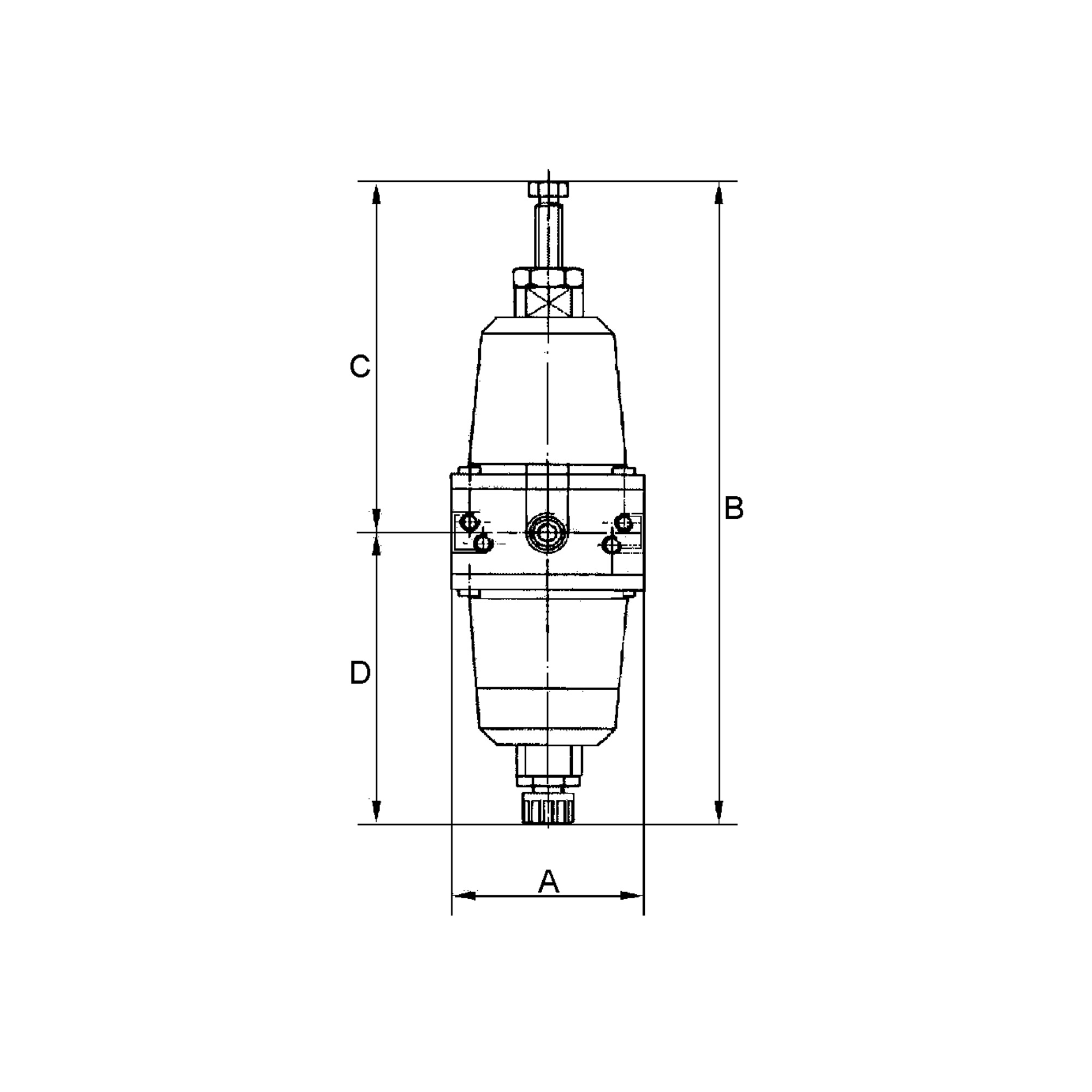 Präzisionsfilterregler, buntmetallfrei, G 1/4, 0,2 - 5 bar - Riegler 101219