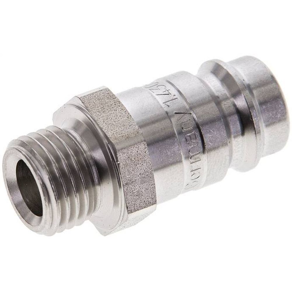 Kupplungsstecker (NW10) G 1/4"(AG), Edelstahl