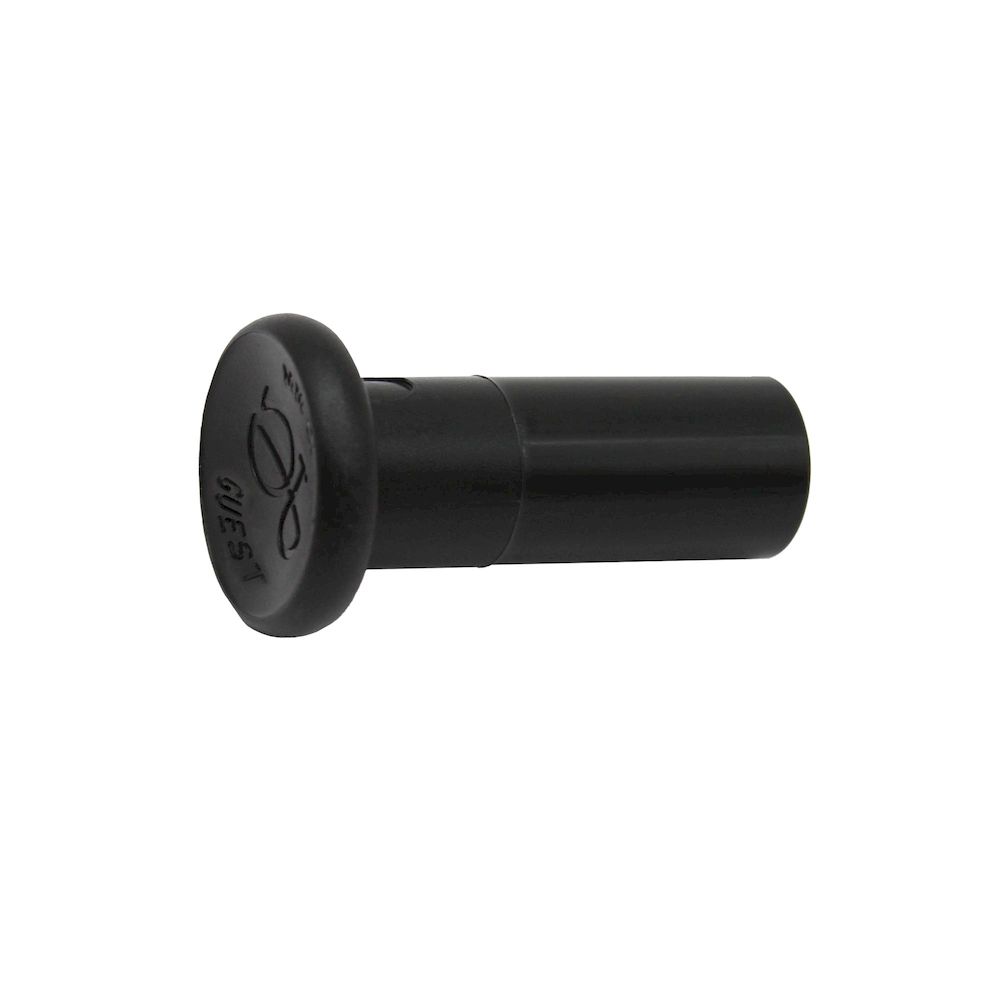 Riegler 110354.Stopper POM, Supports 15 mm, Colour black