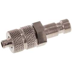 Kupplungsstecker (NW2,7) 4,3x3mm Schlauch, Edelstahl