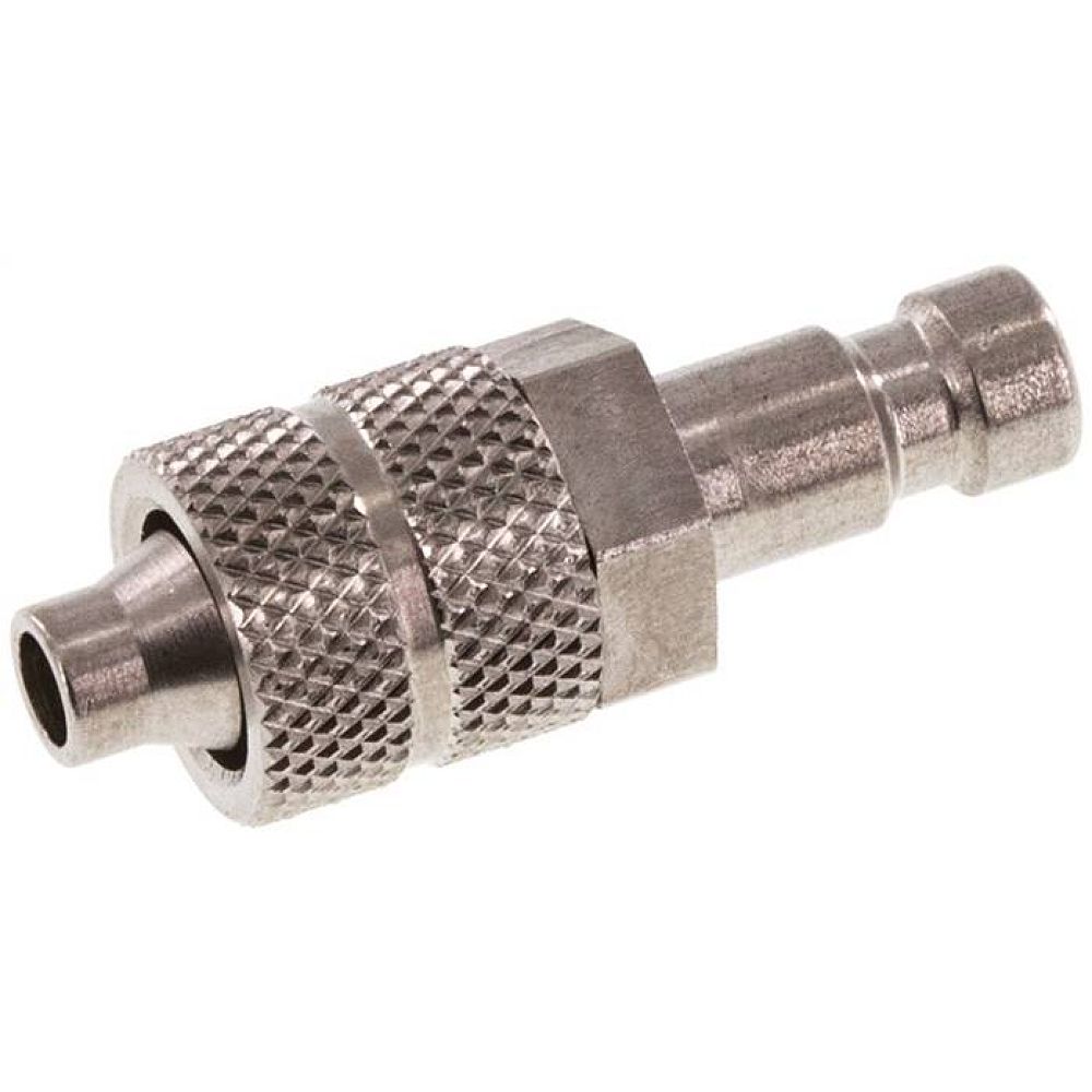 Kupplungsstecker (NW2,7) 6x4mm Schlauch, Edelstahl