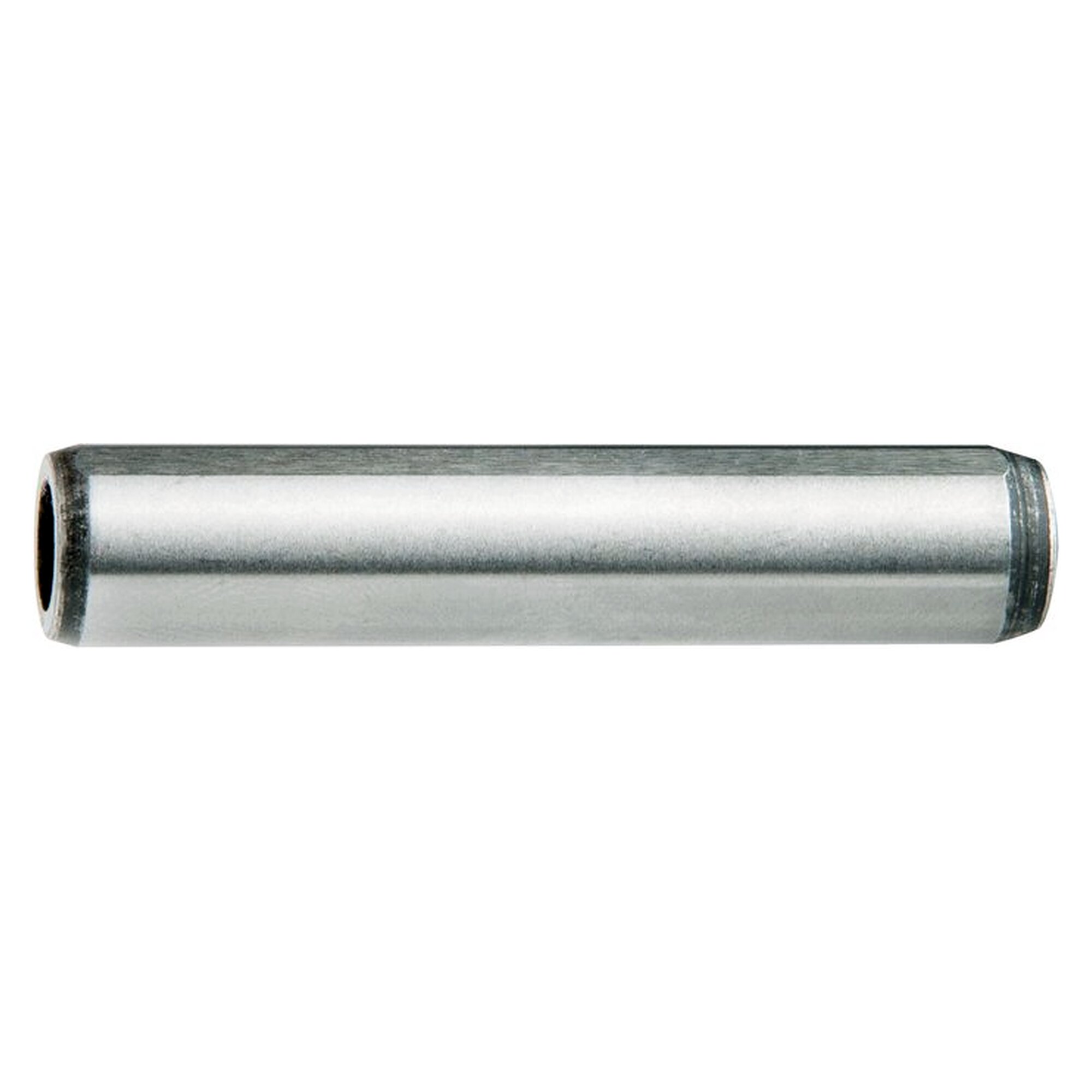 Parallel pin DIN 7979 D, 20 x 120 mm, with internal thread M 10, hardened and ground steel