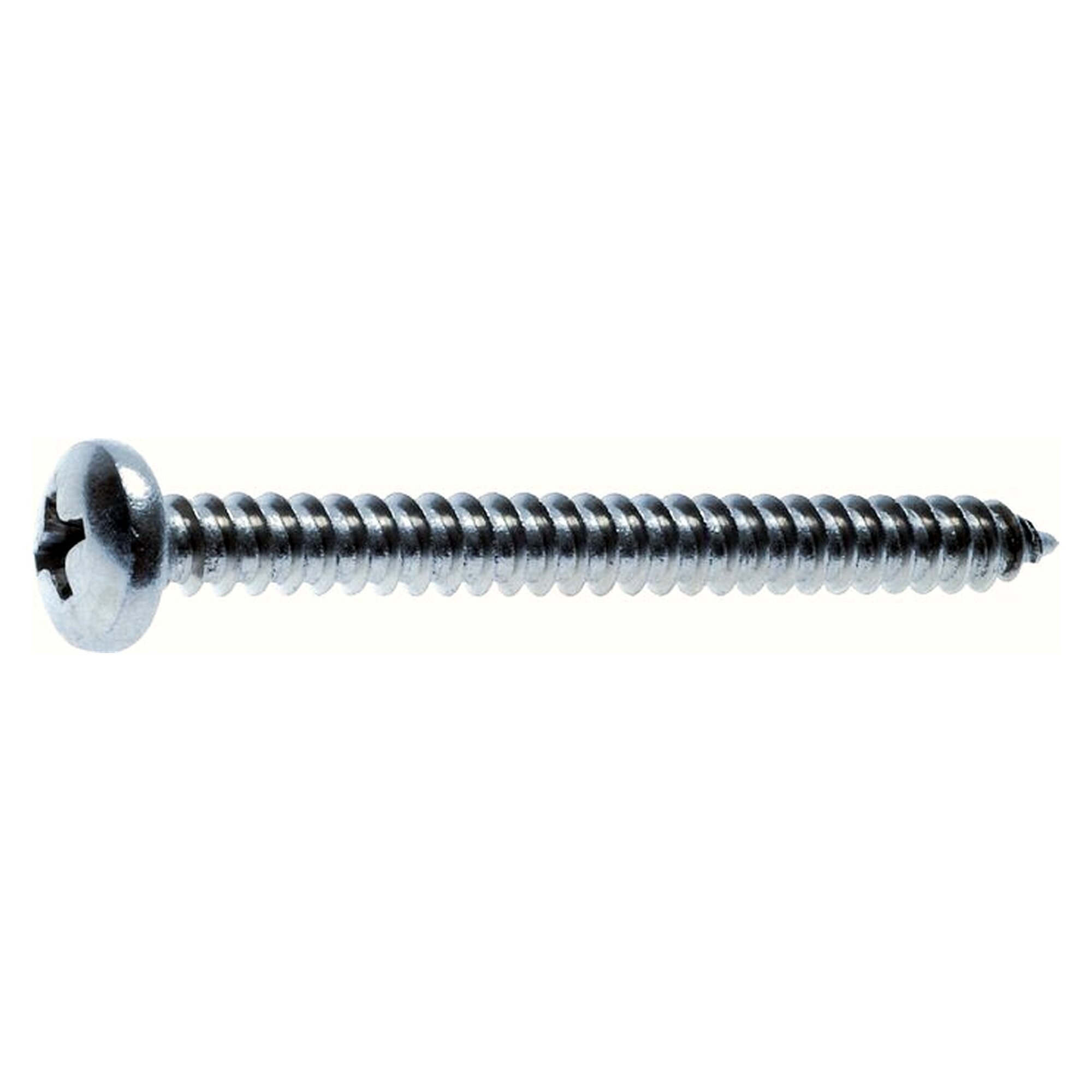 Pan head self-tapping screw DIN 7981 C, 6.3 x 22 mm, cross recess PH3, hardened, zinc-plated steel