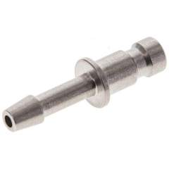 Kupplungsstecker (NW2,7) 3mm Schlauch, Edelstahl