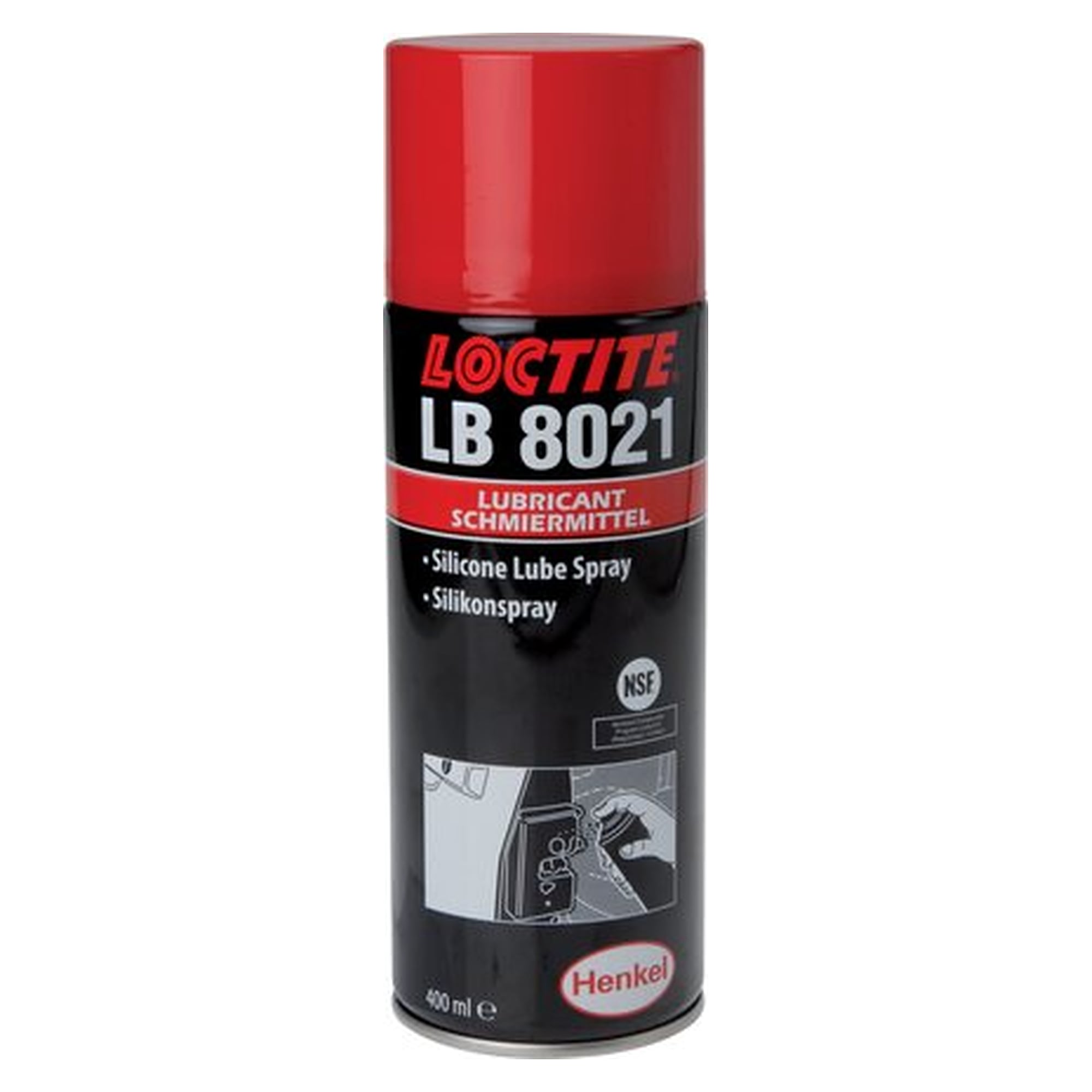 LOCTITE Silikonöl, 400 ml Spraydose, Temperaturbereich -30 bis +150 °C
