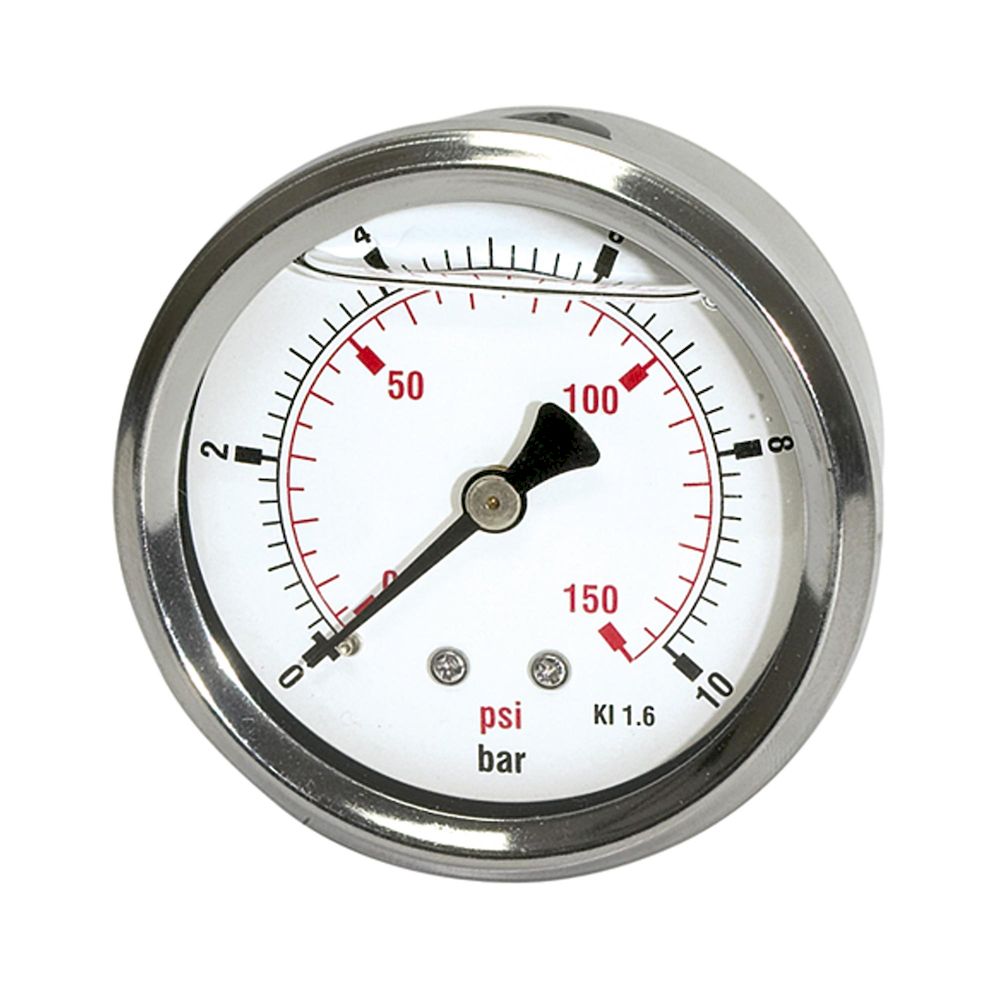 Riegler 116332. Glyzerinmano »pressure line« G 1/4 hinten 0-60,0 bar/850 psi, Ø63