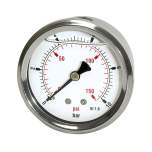 Riegler 116335.Glycerine pressure gauge »pressure line« G 1/4, 0-250bar/3600 psi