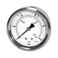 Riegler 116329. Glyzerinmano »pressure line« G 1/4 hinten 0-16,0 bar/230 psi, Ø63