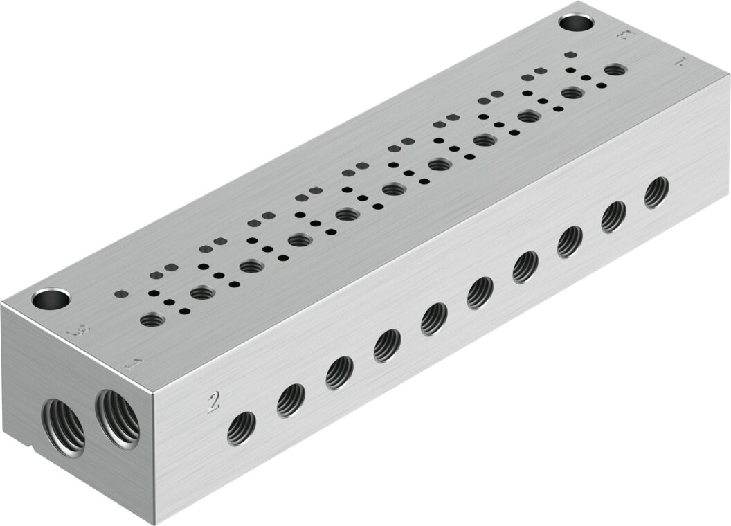 Anschlussblock VABM-C12-6M-M5-M3-10 - Festo 8122794