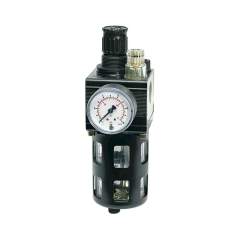 Riegler 101098. Kombi-Wartungseinheit, mit Schutzkorb, BG 1, G 1/4, 0,5 - 10 bar