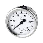 Riegler 102155.Glycerine pressure gauge, rear centric, G 1/4, 0 - 160 bar, Ø 63