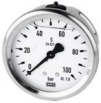 Riegler 102152.Glycerine pressure gauge, rear centric, G 1/4, 0 - 40 bar, Ø 63