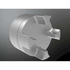 KTR 550240941456. Rotex GS 24 ZR3 intermediate pipe LR=1456 bonded with 2 hubs