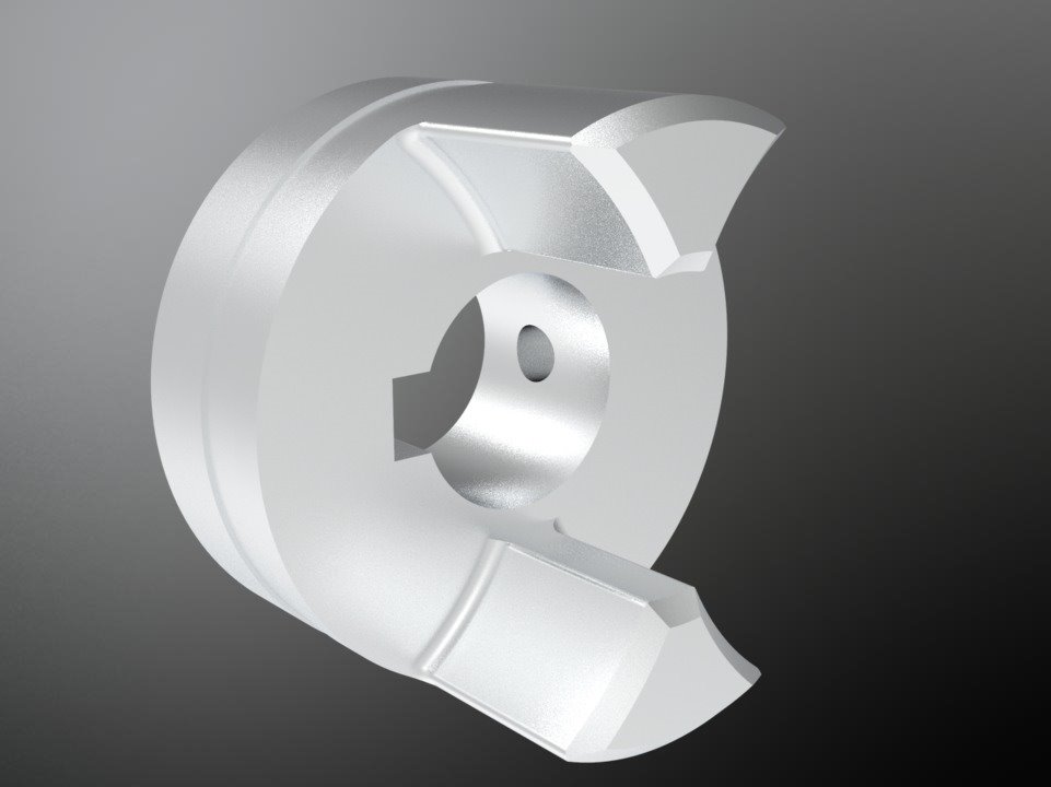 KTR 550147101400. Rotex GS 14 AL-H hub 1.0 Ø14H7 key DIN 6885/1-JS9 