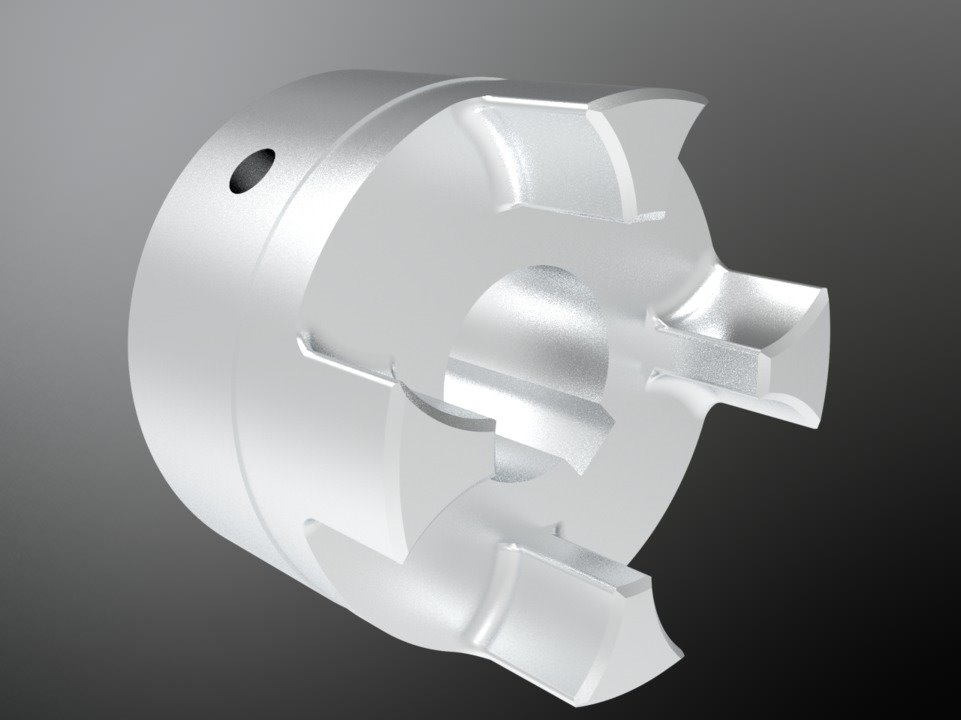 KTR 550287102500. Rotex GS 28 AL-H hub 1.0 Ø25H7 key DIN 6885/1-JS9 