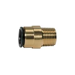 Riegler 114073.Screw-in connector, brass, 1/2 BSPT, for pipe exterior Ø 15 mm