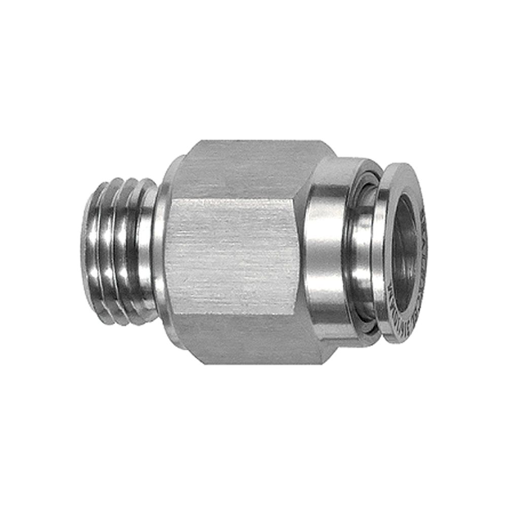 Riegler 135067.Straight push-in fitting G 3/8 o., for hose exterior Ø 8 mm