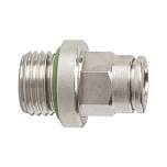 Riegler 108870.Straight push-in fitting »metallica« G 1/2 o., hose exterior Ø 12