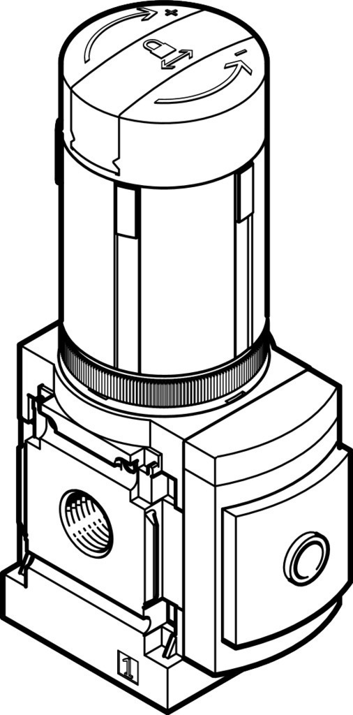 Druckregelventil MS4N-LRB-1/4-D5-A8-AS - Festo 531792