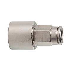 Riegler 108874.Straight push-in fitting »metallica« G 1/8 i., hose exterior Ø 8