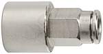 Riegler 108872.Straight push-in fitting »metallica« G 1/8 i., hose exterior Ø 4