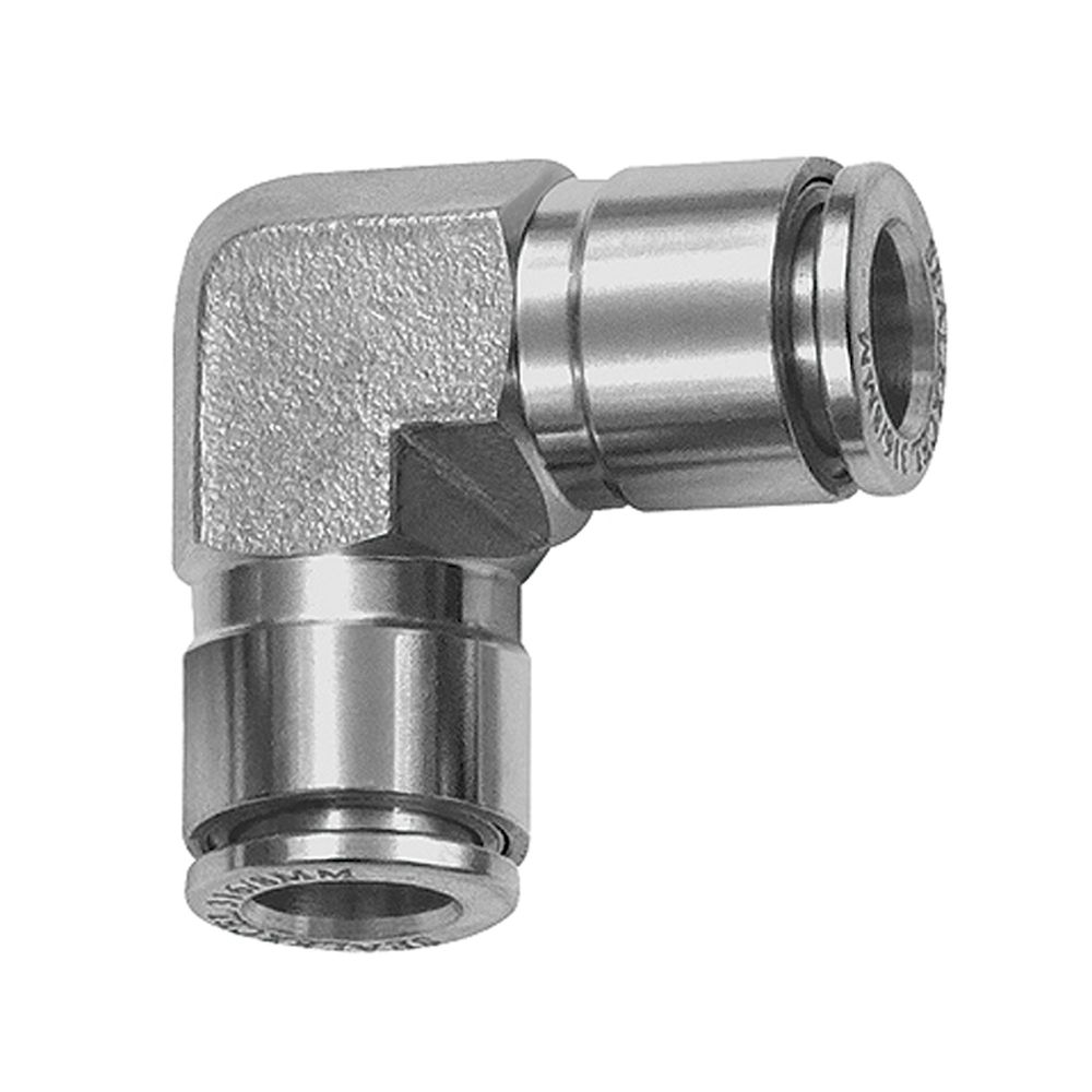 Riegler 135265.Push-in L-connector, for hose exterior Ø 10, Stainless steel