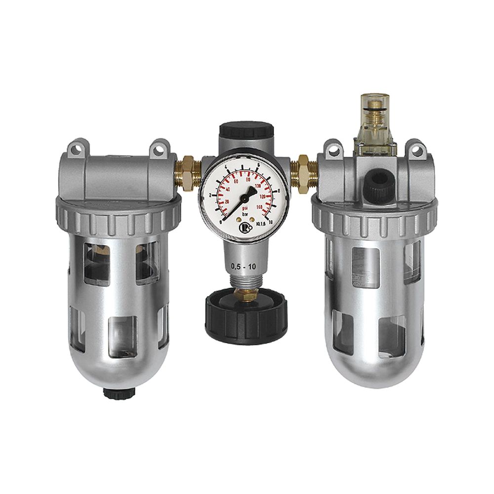 Riegler 101072.Service unit 3-part »Standard«, Protective cage, Size 1, G 1/4