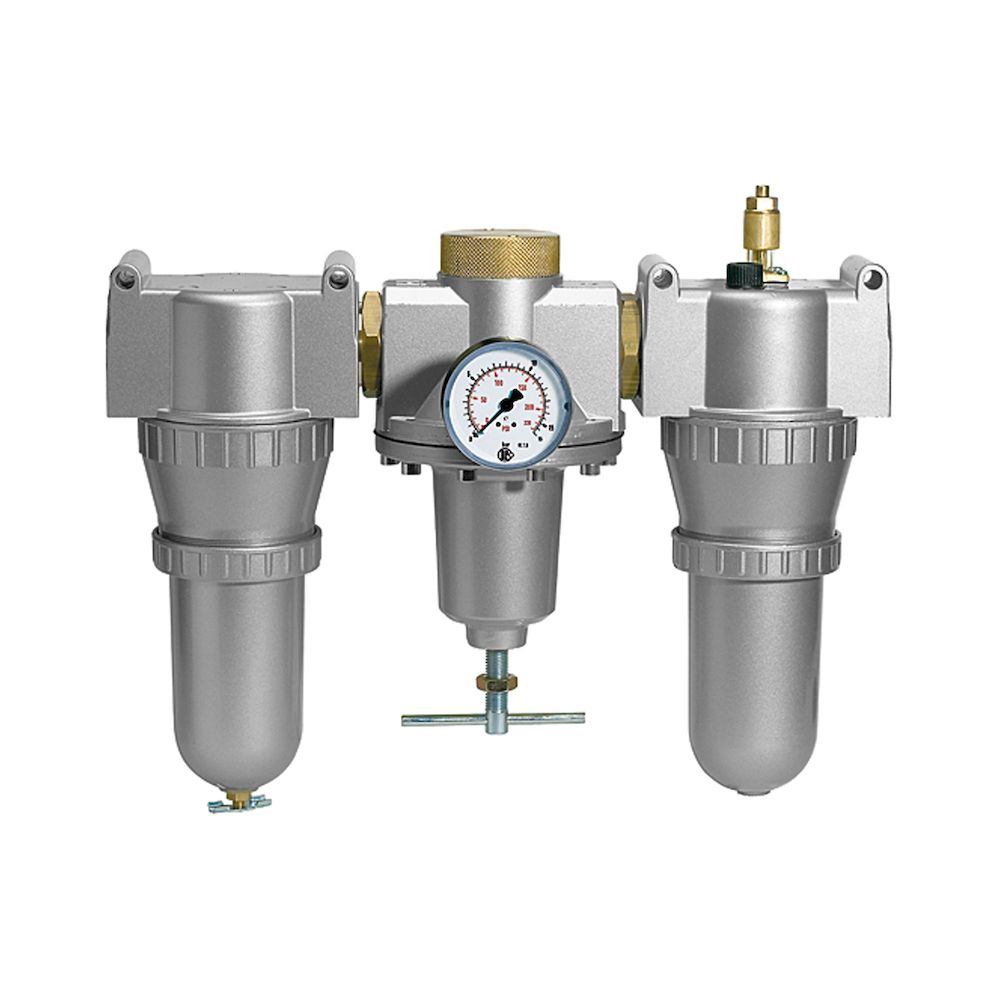 Riegler 129495.Service unit 3-part »Standard«, Metal container, Size 2, G 3/8