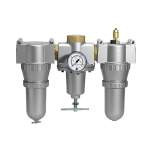 Riegler 101080.Service unit 3-part »Standard«, Metal container, Size 1, G 1/4