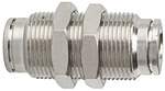 Riegler 136780.Straight push-in bulkhead connector »metallica«, M28x1.5