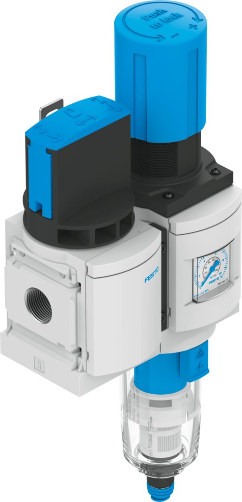 Wartungseinheit MS6-EM1FR-1/2-D6-E-P-VC-AG-BAR-WPE-B - Festo 8098367