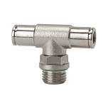 Riegler 108928.Push-in T-fitting »metallica« rotating, G 3/8 o., hose ext. Ø 12