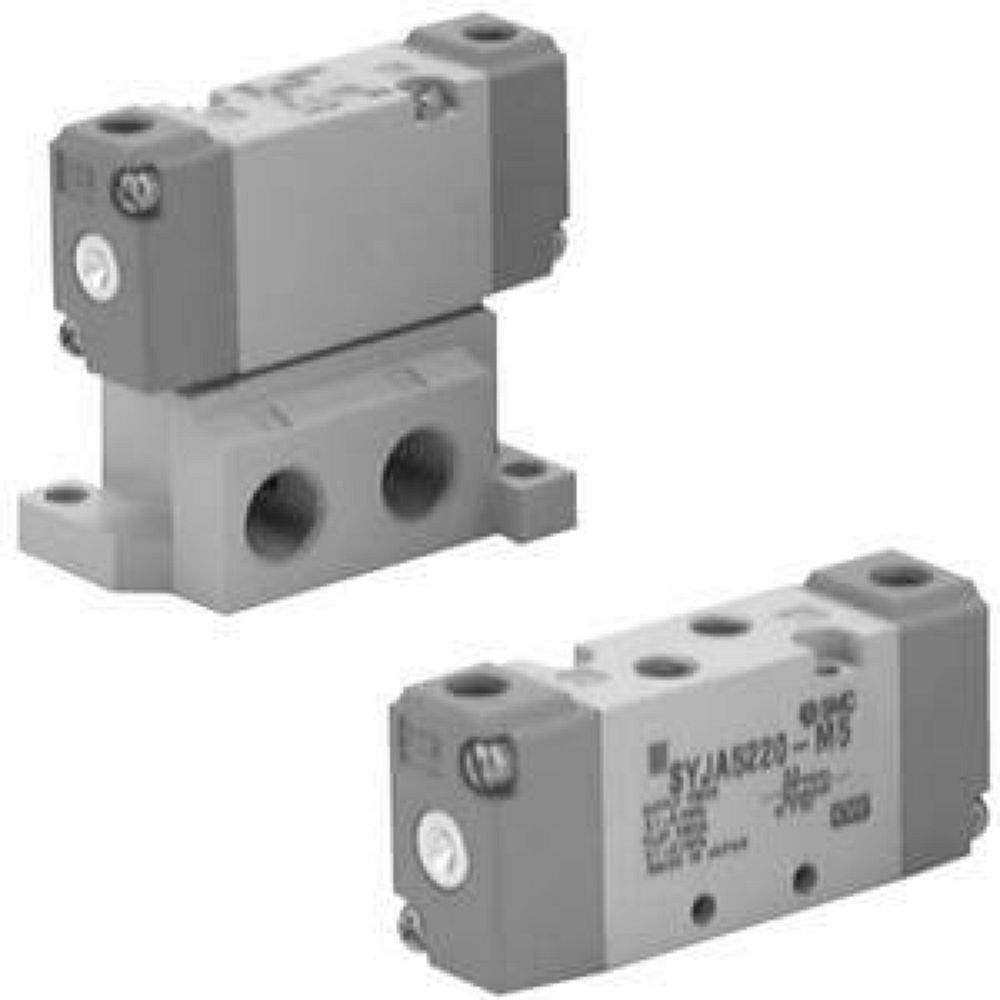 SMC SYJA5220-M5. SYJA5000, Pneumatisch betätigte 4/2, 4/3, 5/2, 5/3-Wegeventil