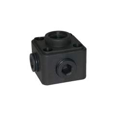 Riegler 114026.Air distributor socket, Plastic, black, 5 x G 1/2 IT