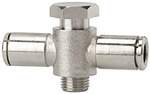 Riegler 108965.Push-in T-fitting »metallica« rotating, G 1/4 o.,hose exterior Ø6