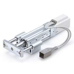 SMC LEYG32MA-100-R36P1. Elektrischer Zylinder mit Führungsstangen, Schrittmotor - LEYG