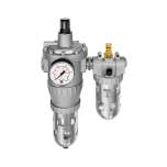 Riegler 174101. Wartungseinheit 2-tlg. »Standard«, PC-Beh., Schutzkorb, BG 4, G 1