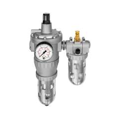 Riegler 174101. Wartungseinheit 2-tlg. »Standard«, PC-Beh., Schutzkorb, BG 4, G 1