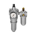 Riegler 174102. Wartungseinheit 2-tlg. »Standard« mit Metallbehälter, BG 4, G 3/4