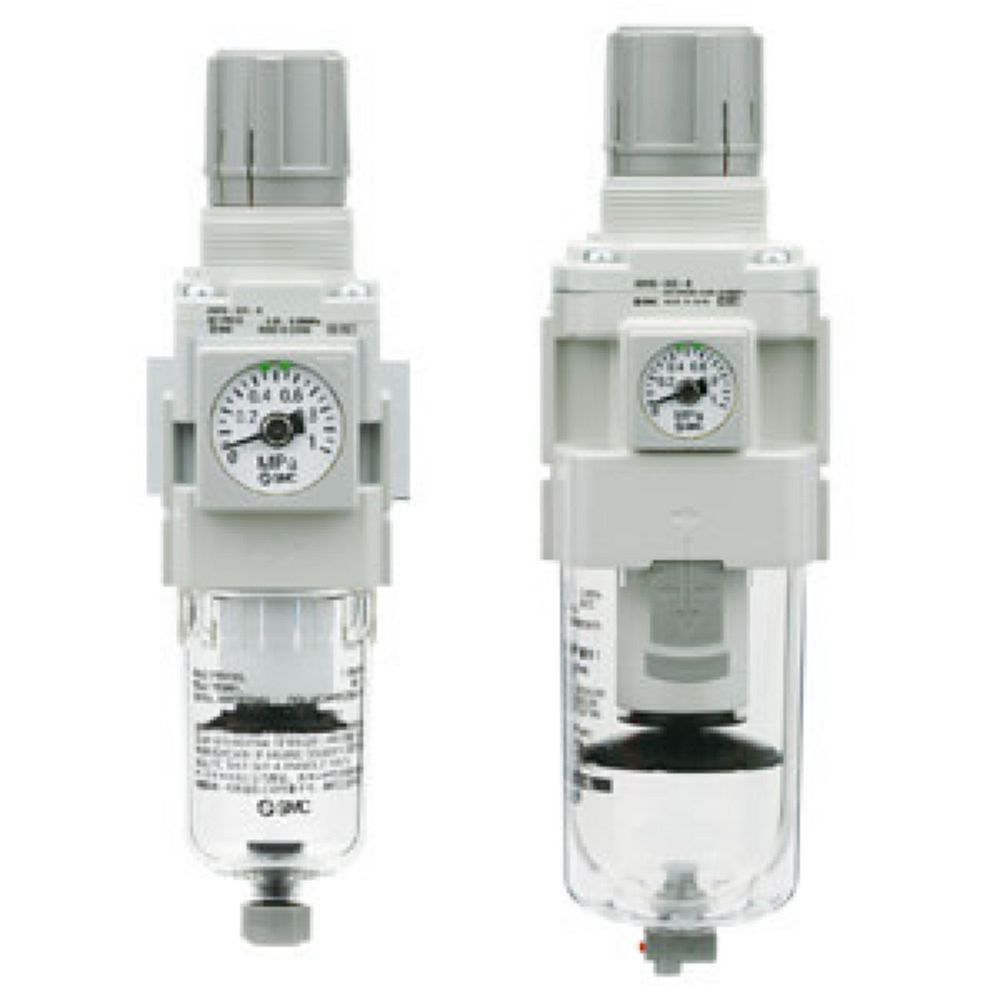 SMC AW40-06BG-B. AW20(*)-B to AW60(*)-B, Filter Regulator & Filter Regulator w/Backflow Function